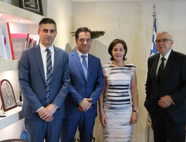Συνάντηση Άδωνι Γεωργιάδη με την πρέσβειρα του Ισραήλ στην Ελλάδα